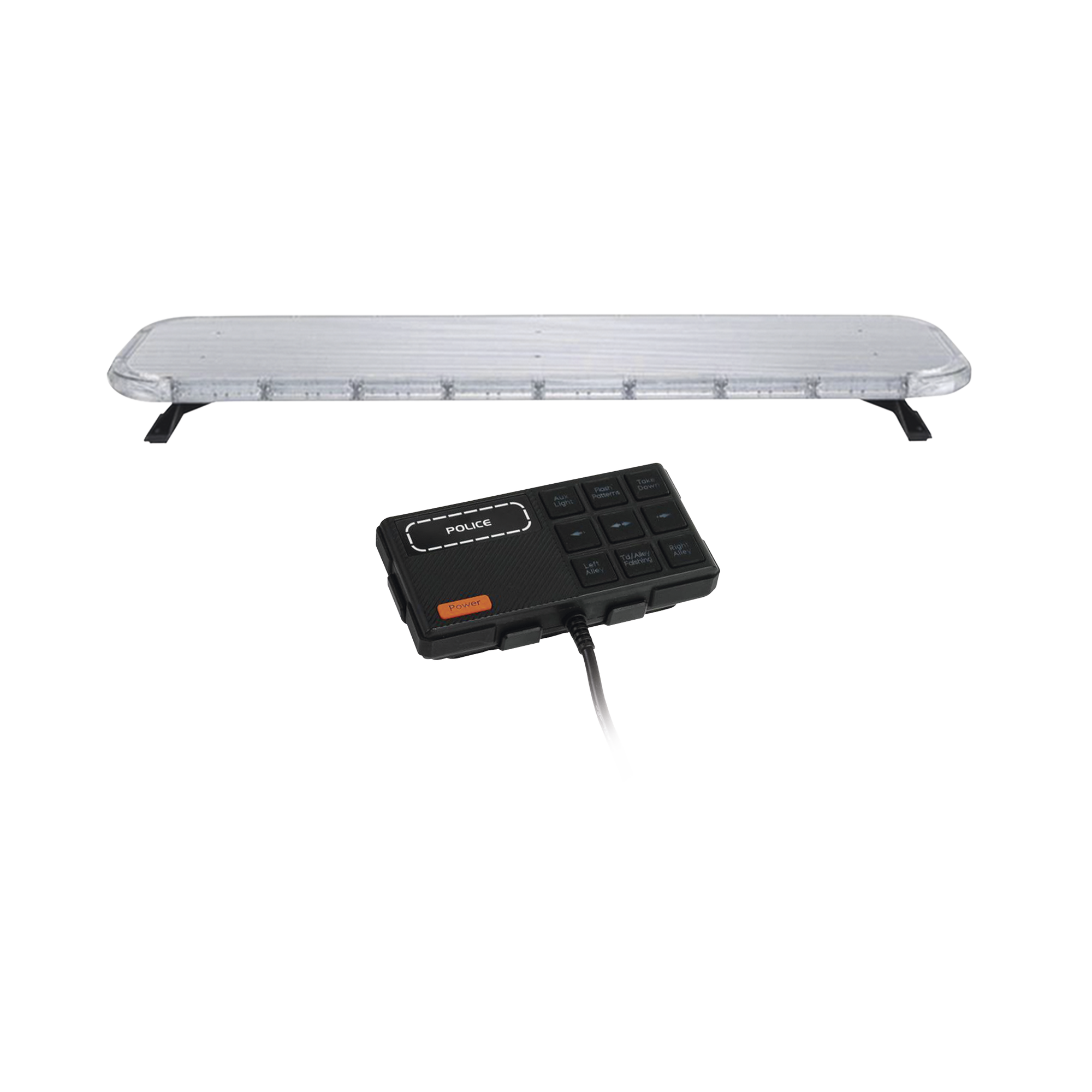 Barra de luces LED de 46" Rojo/Azul/Ambar , De 132 LEDs, Controlador Incluido, Ideal para Equipar Unidades de Seguridad Publica EPCOM INDUSTRIAL SIGNALING - Imagen 3
