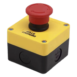 Botón de Parada Enclavado / IP40 / 24 VCC / 72 x 72 x 58 mm / Montaje Frontal / Barreras Vehiculares ACCESSPRO - Imagen 1