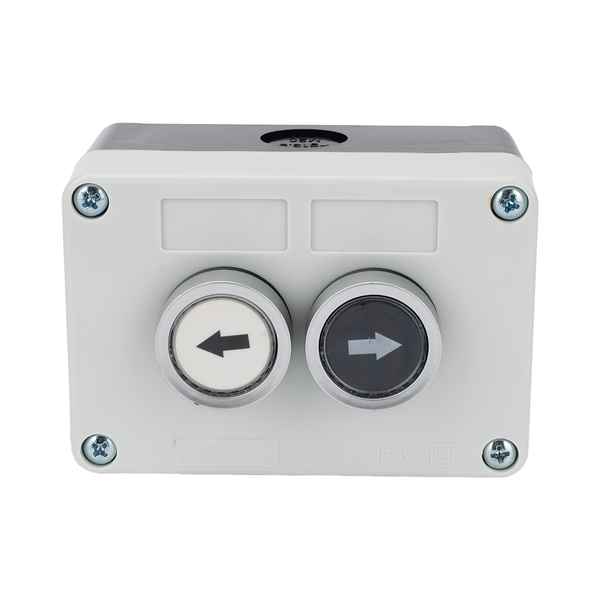 Botonera Doble ACCESSPRO XBS-SW-22 · Control para Barreras Vehiculares · Contactos NO · 24VDC · IP40 - Imagen 1