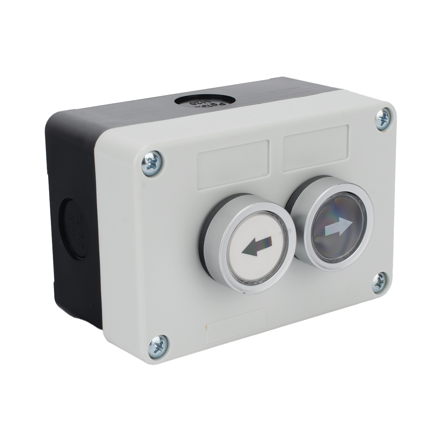 Botonera Doble ACCESSPRO XBS-SW-22 · Control para Barreras Vehiculares · Contactos NO · 24VDC · IP40 - Imagen 2