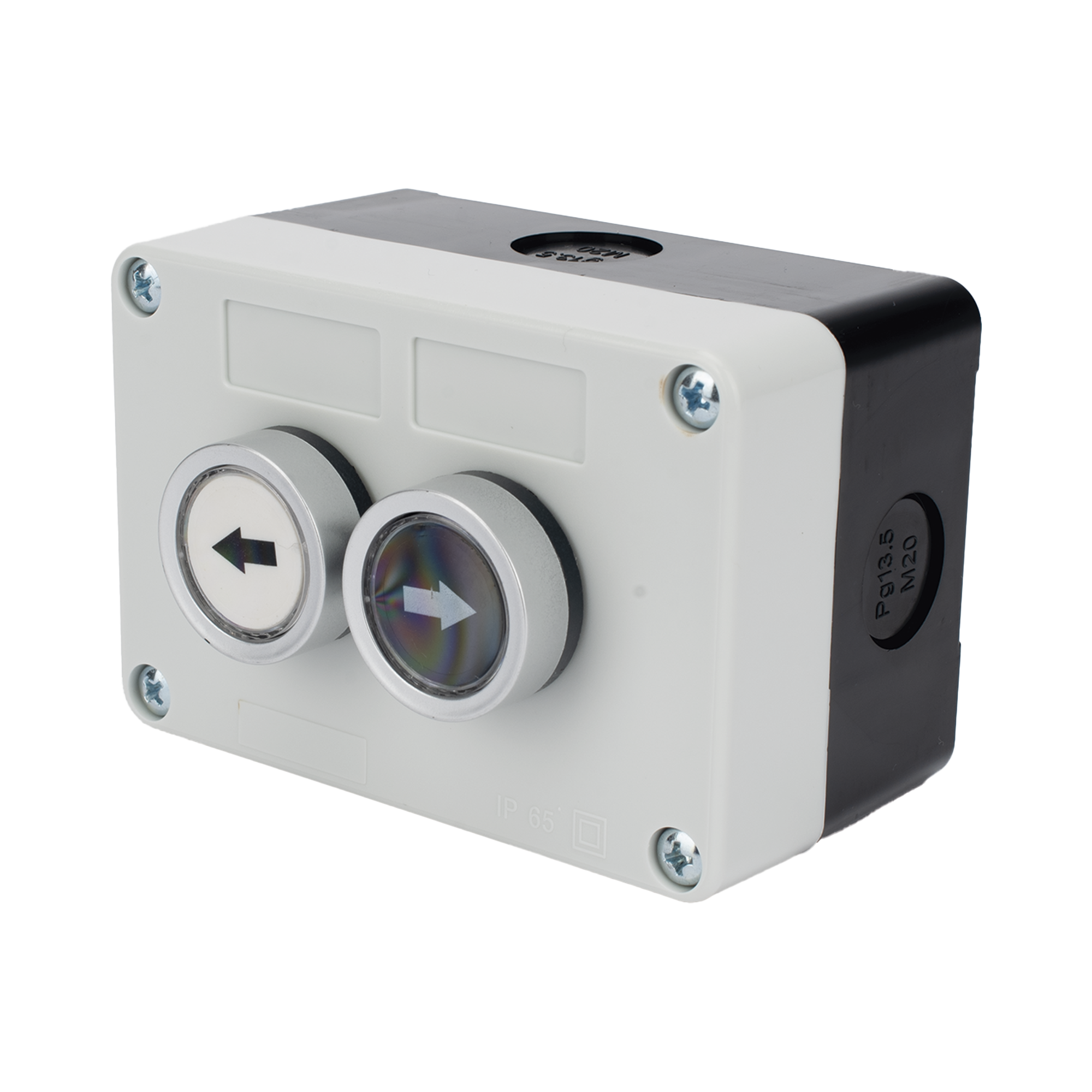 Botonera Doble ACCESSPRO XBS-SW-22 · Control para Barreras Vehiculares · Contactos NO · 24VDC · IP40 - Imagen 3