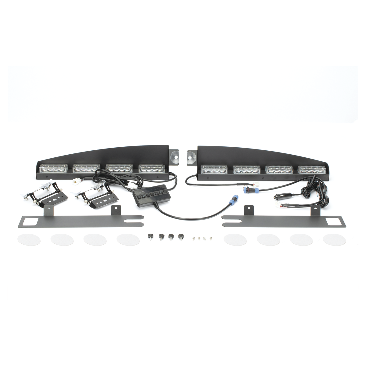 Luz de Visera LED / 32 LEDs de 3W / 22 Patrones Configurables / 96W / 12 VCC / Interior Rojo/Azul EPCOM INDUSTRIAL SIGNALING - Imagen 4