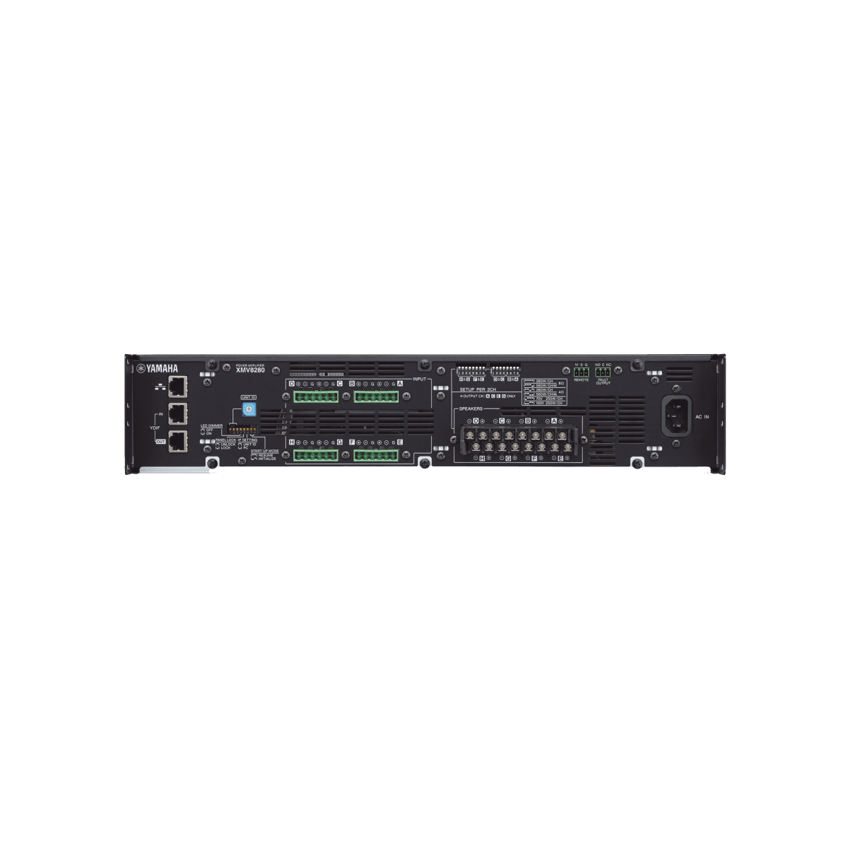 Equipos de AudioYAMAHAXMV8280Amplificador Audio Multicanal 8 Canales 280W 8 OHMS 70V/100V YDIF Yamaha XMV8280 - SILYMX