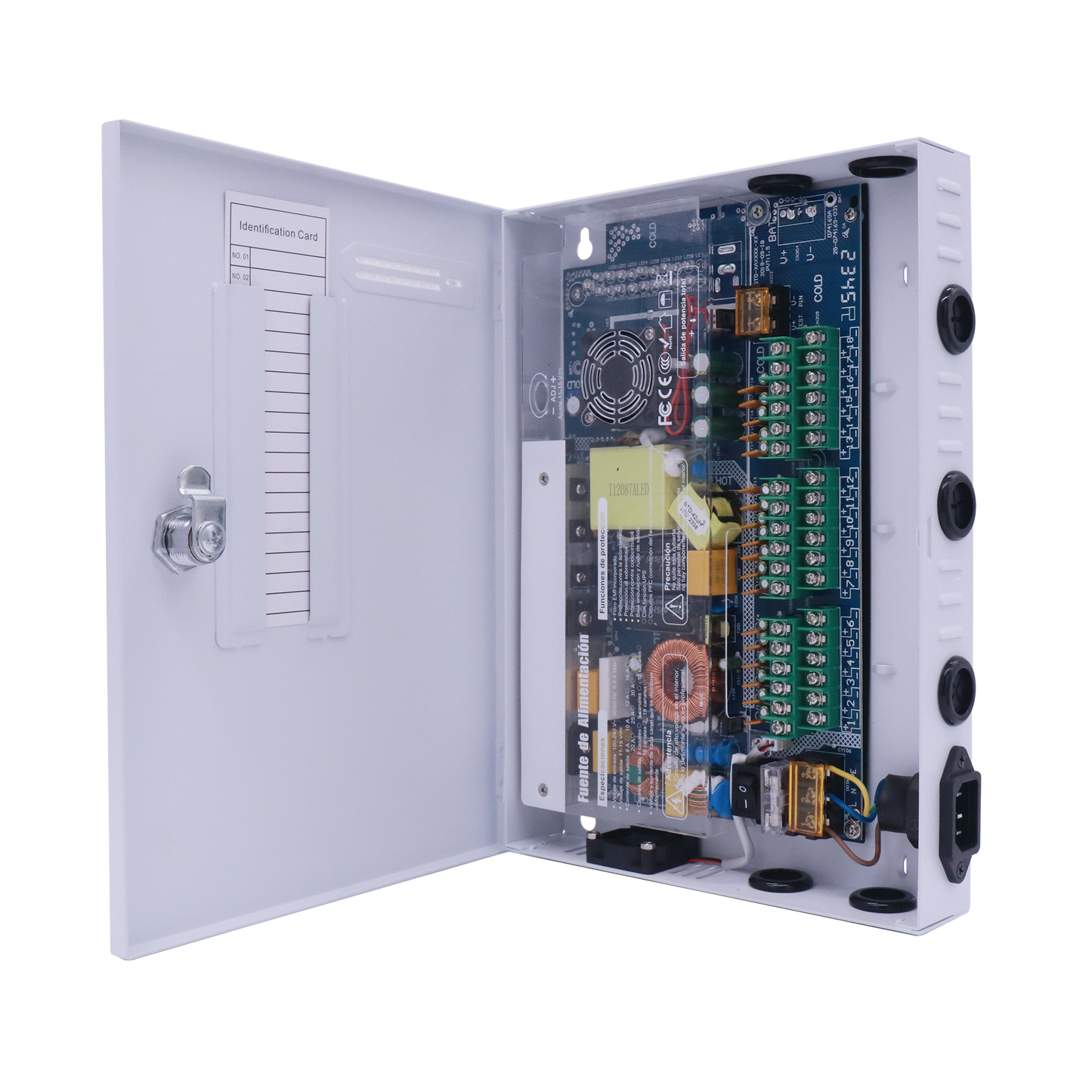 Fuente PREMIUM / 11-15 V / 18 canales / 20 A / Alta tecnología en seguridad / Doble ventilador / Hasta 1.8 Amperes por Salida / Filtro de ruido por canal / Diseño de alta gama. EPCOM POWERLINE - Imagen 1
