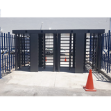 Torniquete Doble / Cuerpo Completo / Interior/Exterior / 100% Acero con Pintura Gris / EJE CENTRAL con Pintura Gris / Acabado de Lujo / Alto Tráfico ACCESSPRO - Imagen 7