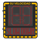Display LED para Control de Velocidad / Alcance Visual 100 m (328 ft) / Indicación por Código de Colores / IP66 / Wi-Fi y Ethernet / Radar Compatible HIKVISION - Imagen 1