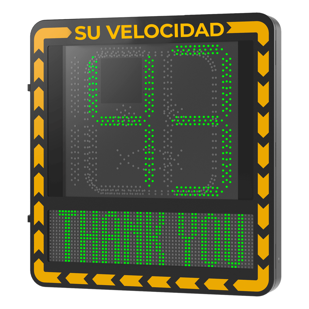 Display LED para Control de Velocidad / Alcance Visual 100 m (328 ft) / Indicación por Código de Colores / IP66 / Wi-Fi y Ethernet / Radar Compatible HIKVISION - Imagen 3