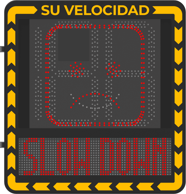 Display LED para Control de Velocidad / Alcance Visual 100 m (328 ft) / Indicación por Código de Colores / IP66 / Wi-Fi y Ethernet / Radar Compatible HIKVISION - Imagen 4