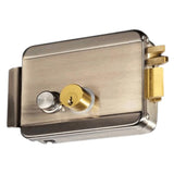 Cerradura Eléctrica Derecha Carcasa Metálica Apertura con Botón y Llave ABK-702B-R - SILYMX