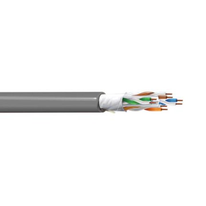 Bobina de Cable UTP Cat6a Belden CMR Riser Gris 305 Metros 10GXW12 0081000 - SILYMX