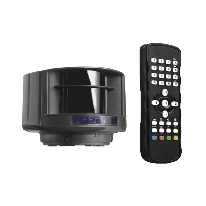 Kit de Sensor láser y control remoto / Evite el uso de lazos magnéticos / Protege carriles de hasta 9.6 m de ancho y 9.6 metros de profundidad - SILYMX