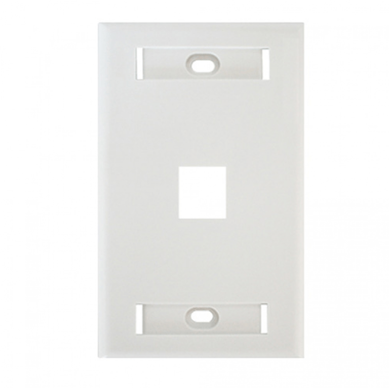 Placa De Pared Belden 1 Puerto Para Jacks Keyconnect Universal Blanco Electrico Ax102660 - SILYMX