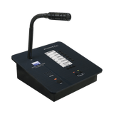 CONSOLA DE AVISOS MULTIZONA IP CON DISPLAY, MICRÓFONO Y GARBADOR DE MENSAJES - SILYMX