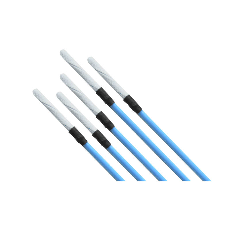Hisopos para limpieza de puertos de fibra óptica 2.5 mm para adaptadores SC, ST y FC, 100 piezas - SILYMX