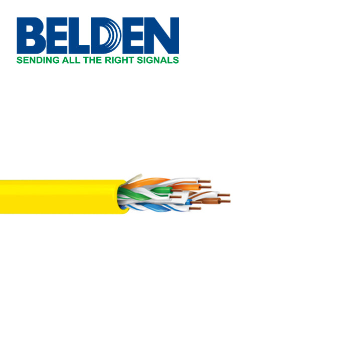 Bobina de Cable Belden UTP Cat6+ 305 Metros Amarillo 2412 0041000