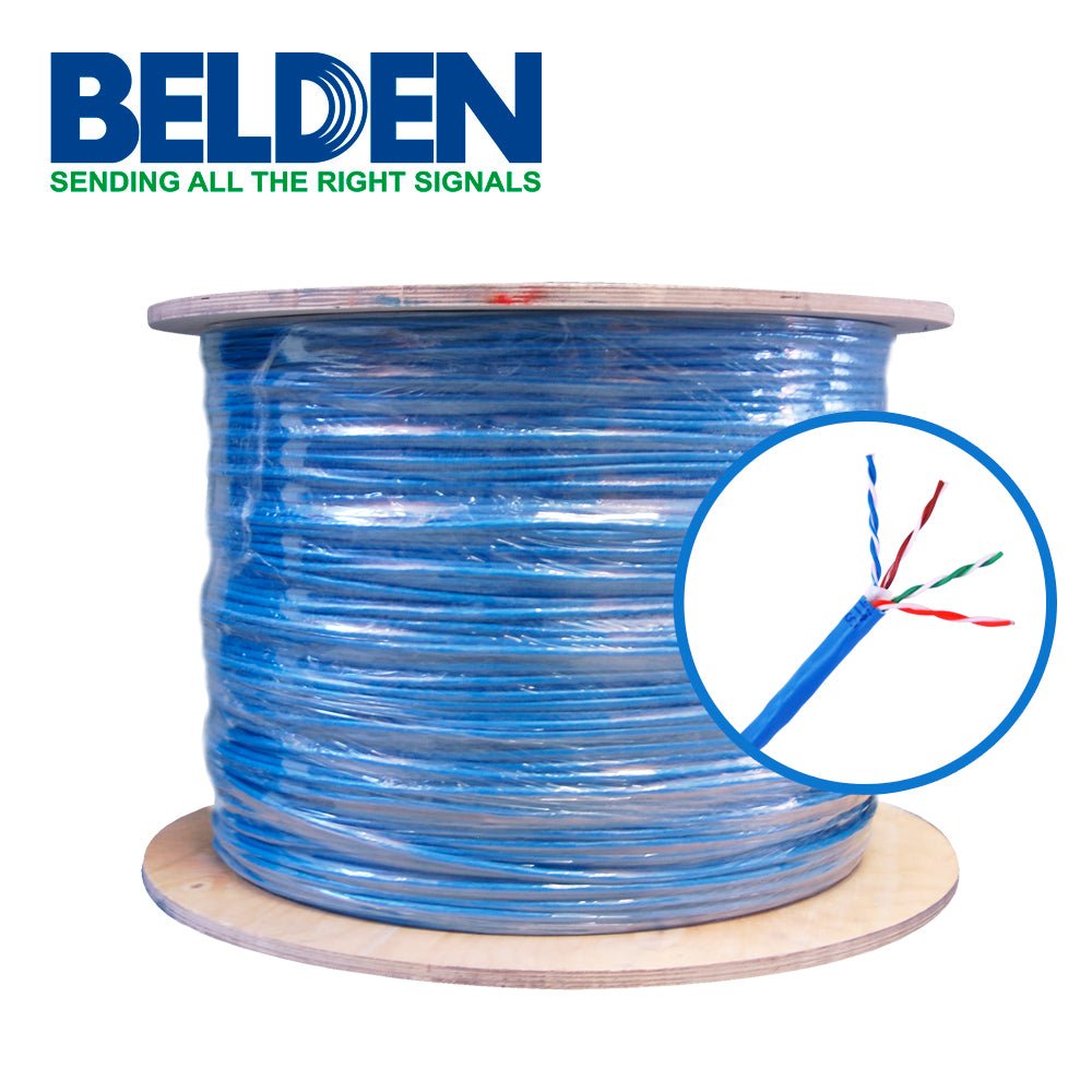 Bobina de Cable Belden Cat6+ UTP 1524 Metros Azul 2412 0065000 - SILYMX