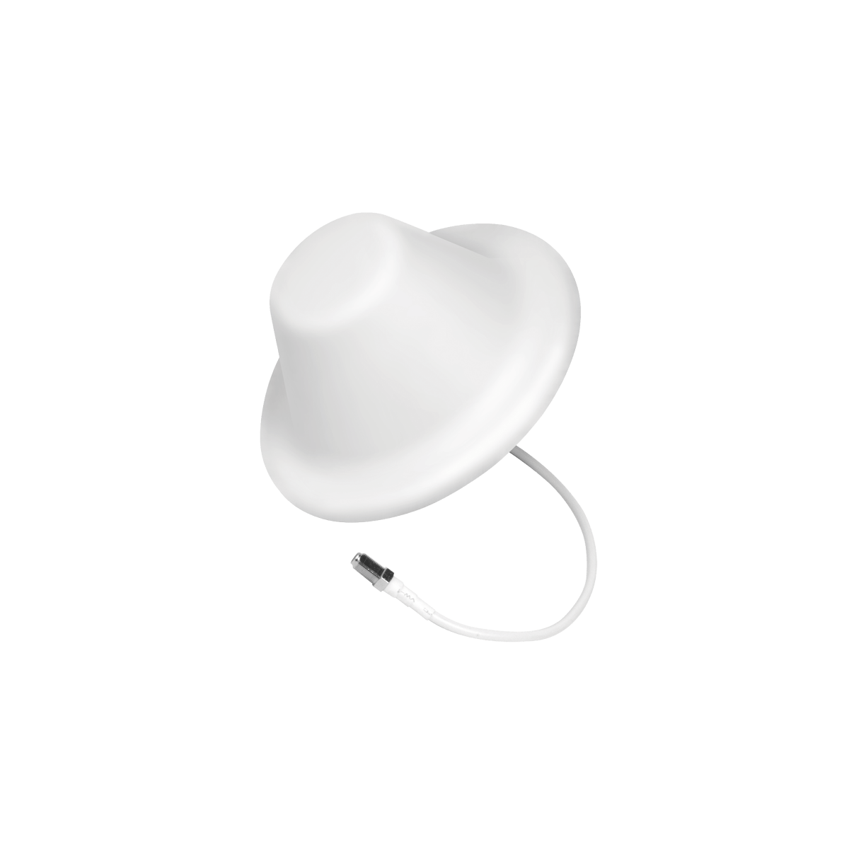 Antena Tipo Domo| 698-960/1710-2700 MHz, 2/4 dB | 75 Ohm, con conector F Hembra. - SILYMX