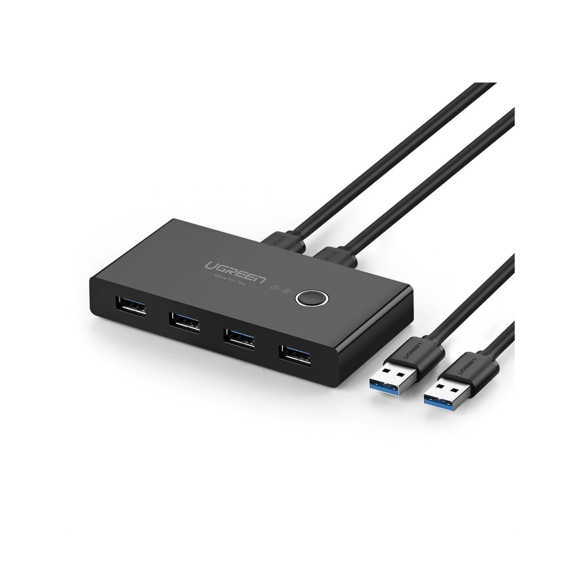 HUB para Compartir 4 USB3.0 en 2 PC's Mediante un Botón - SILYMX