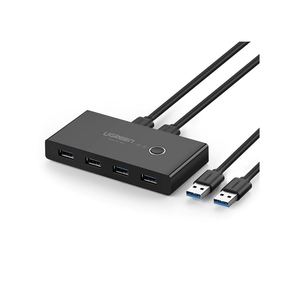 HUB para Compartir 4 USB3.0 en 2 PC's Mediante un Botón - SILYMX