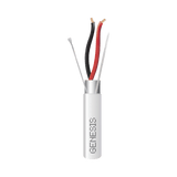Bobina de 152 M de cable 2X16 AWG BLINDADO, PLENUM de color blanco, para aplicaciones de audio, seguridad y control - SILYMX
