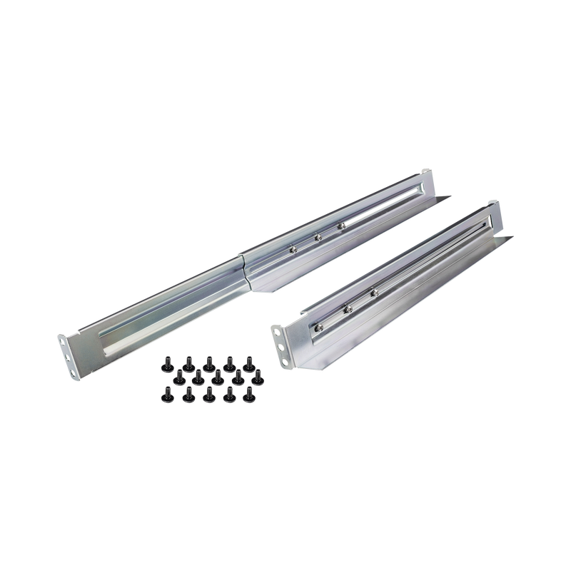 Kit de Rieles Para Racks de 4 Postes Para UPS de 1 a 3 UR Profundidad Ajustable Soporte de Peso de 104.78 Kg - SILYMX