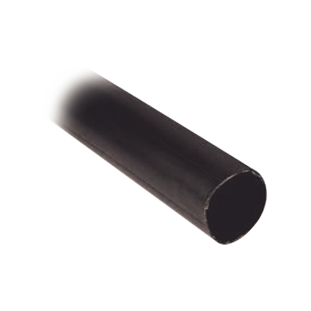 Tubo Termoencogible (Termofit) Negro de 1.2 m, 1.5" de Diámetro, Reduce de 2:1, Poliolefina. - SILYMX