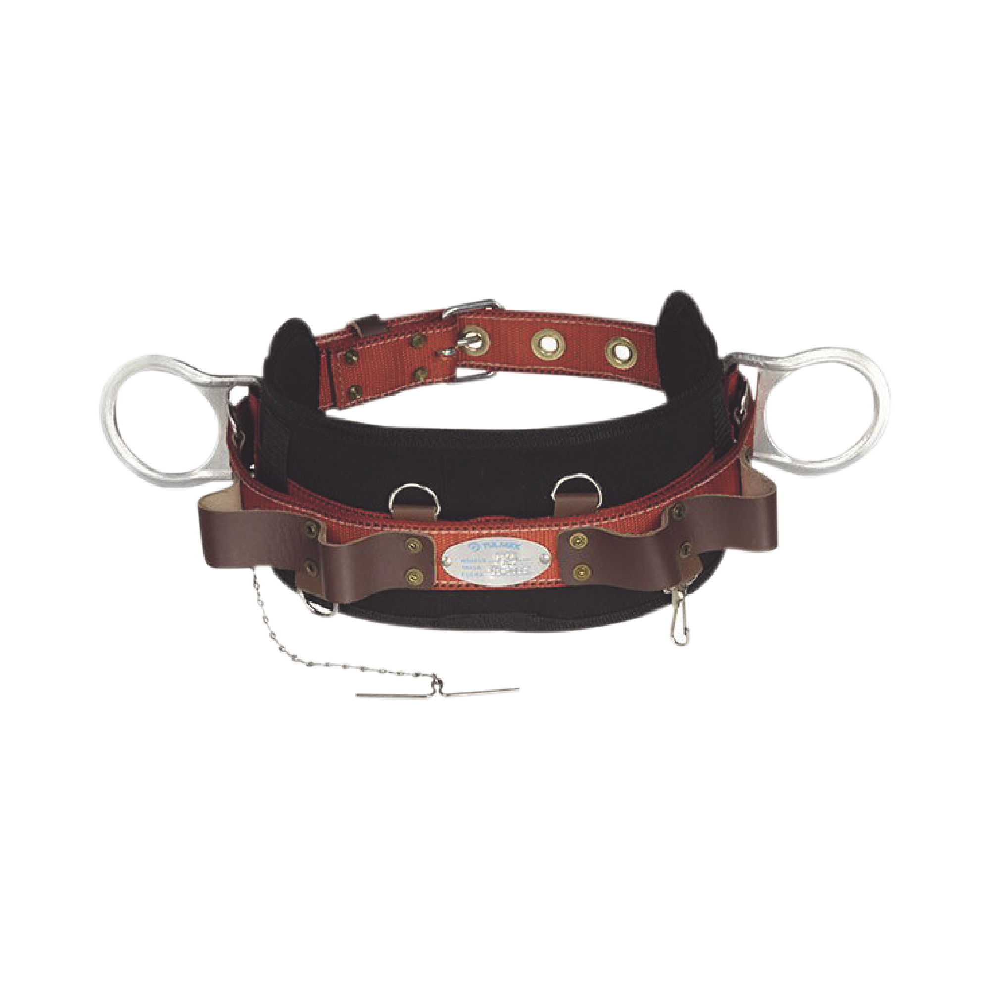 Cinturón de Liniero de Lujo, Fabricado en Poliéster, con 2 Anillos tipo D, Talla 44. - SILYMX