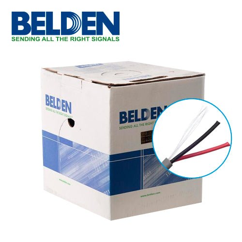 Bobina de Cable Belden 2x18 AWG Gris 305 Metros 5300UE - SILYMX