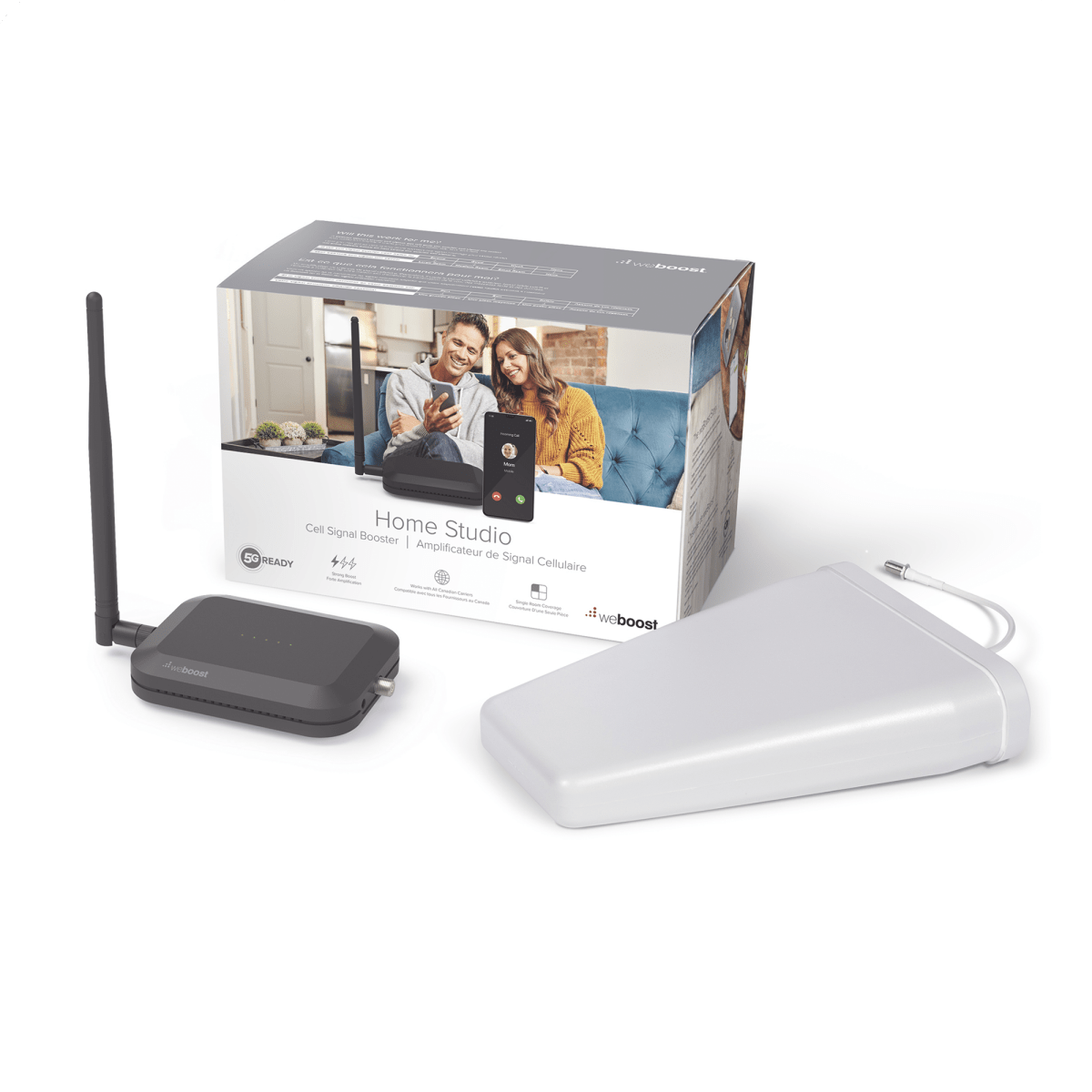 KIT de Amplificador de Señal Celular Home Studio, especial para Datos 4G LTE, 3G y Voz. Mejora la señal para cubrir una habitación. - SILYMX