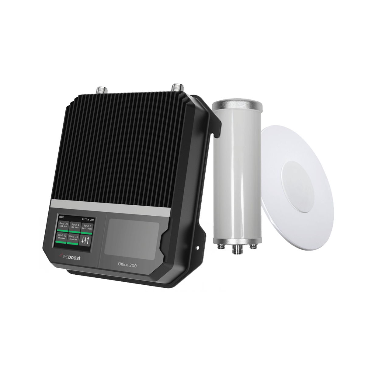 KIT Amplificador de señal celular 4G LTE, 3G y VOZ. Especial para cubrir áreas de hasta 4300 Metros Cuadrados por ser de grado comercial e industrial. Soporta múltiples operadores, tecnologías y usuarios. - SILYMX