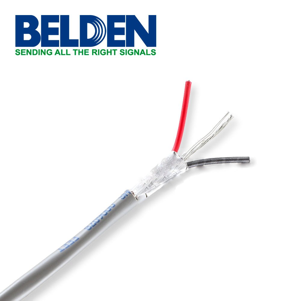 Bobina de Cable Belden 2x20 AWG Blindado 305 Metros Gris 5400FE 0081000 - SILYMX
