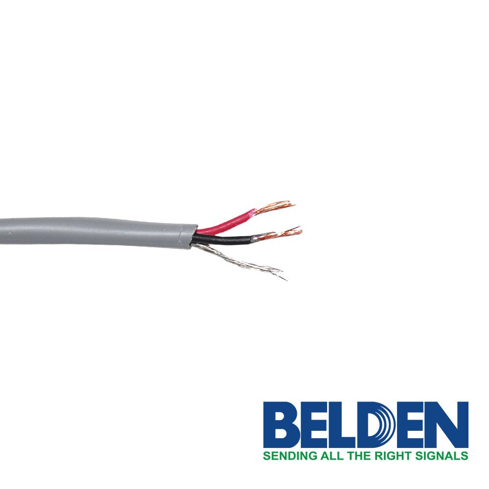 Bobina de Cable Belden 2x22 AWG CMR Blindado 305 Metros Gris 5500FE 0081000 - SILYMX