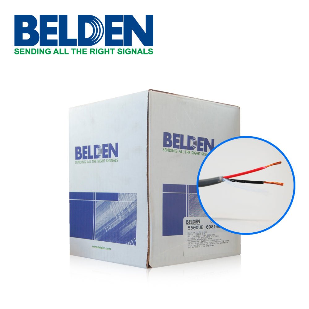 Bobina de Cable Belden 2x22 AWG CMR 305 Metros Gris - SILYMX