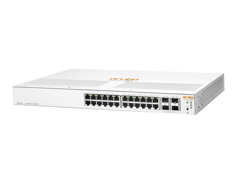 Switch Aruba Gigabit Ethernet Instant On 1930, 24 Puertos 10/100/1000Mbps + 4 Puertos SFP+, 128Gbit/s, 16.000 Entradas - Gestionado - SILYMX