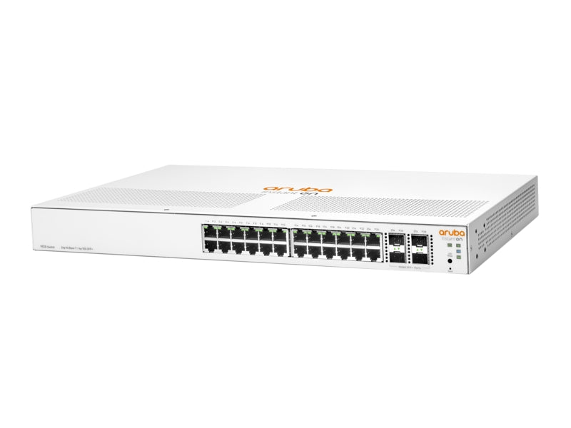 Switch Aruba Gigabit Ethernet Instant On 1930, 24 Puertos 10/100/1000Mbps + 4 Puertos SFP+, 128Gbit/s, 16.000 Entradas - Gestionado