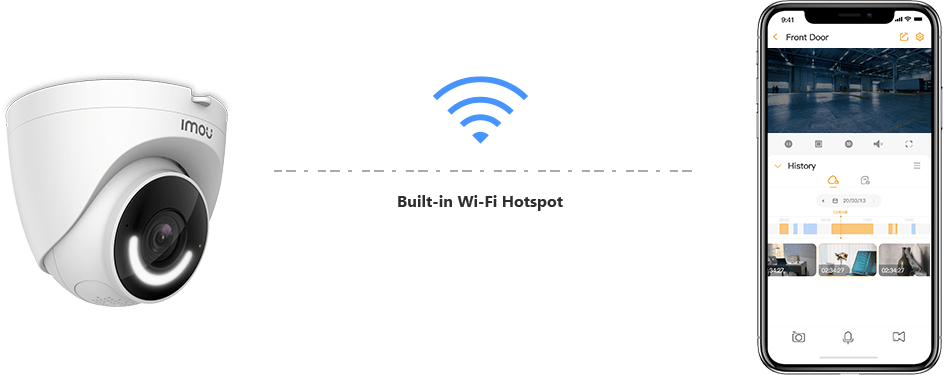 Cámara Ip Domo Wifi De 2mp Con Disuasión Activa Sirena Integ IPC-T26EN-0280B-imou - SILYMX