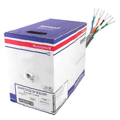 Bobina de cable de 305 metros, UTP Cat5e,de color Gris, UL, CM, probado a 350 Mhz, para aplicaciones de CCTV / redes de datos/ IP megapixel / control RS485 - SILYMX