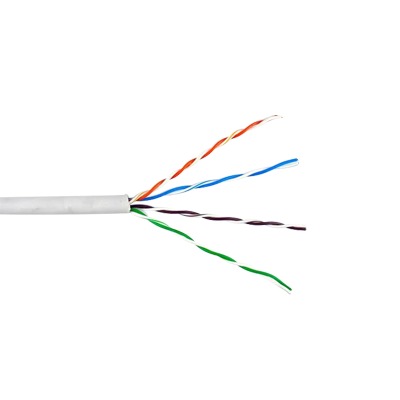 Bobina de cable de 305 metros, UTP Cat6 Riser, de color Blanco, uso en INTERIOR, UL, CMR, probado a 350 Mhz, para aplicaciones de CCTV / redes de datos/ IP megapixel / control RS485 - SILYMX