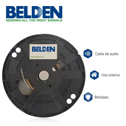 Bobina de Cable Belden 4x22 AWG Blindado Estañado Para instrumentación 305 Metros 8723 0601000 - SILYMX