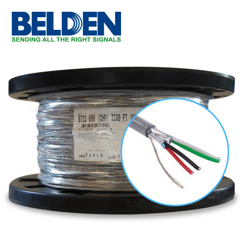 Bobina de Cable Belden 4x22 AWG Blindado Estañado Para instrumentación 305 Metros 8723 0601000