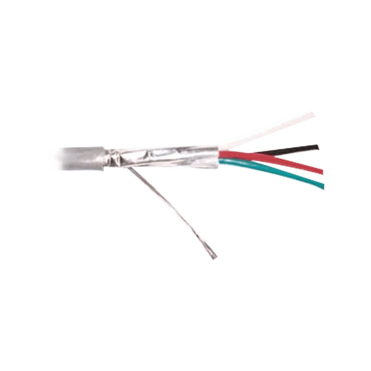 Caja de 305 metros de 4 conductores calibre 22, Blindado , CMR, color gris. Aplicaciones en sistemas de audio, alarmas y control de acceso. - SILYMX