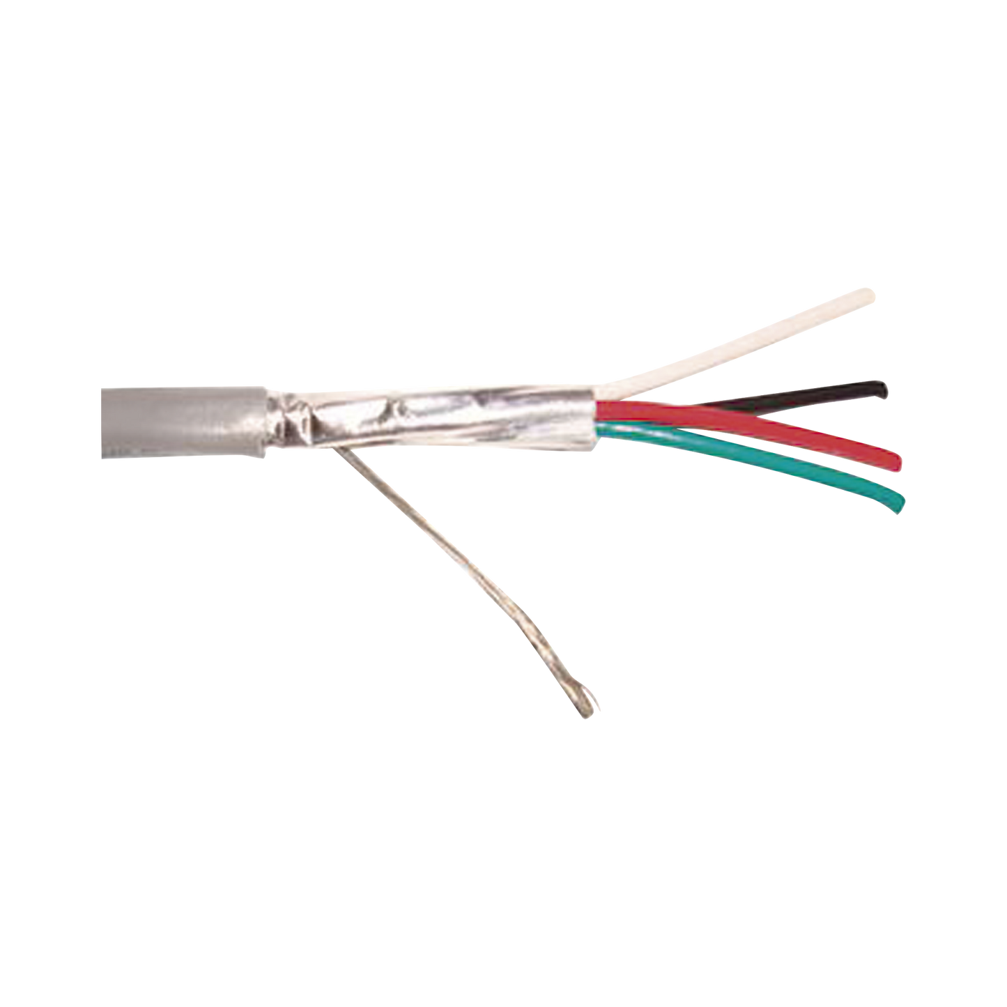 Bobina de cable Viakon 4x18 AWG Calibre 18 Blindado Riser UL 305 Metros Gris - SILYMX