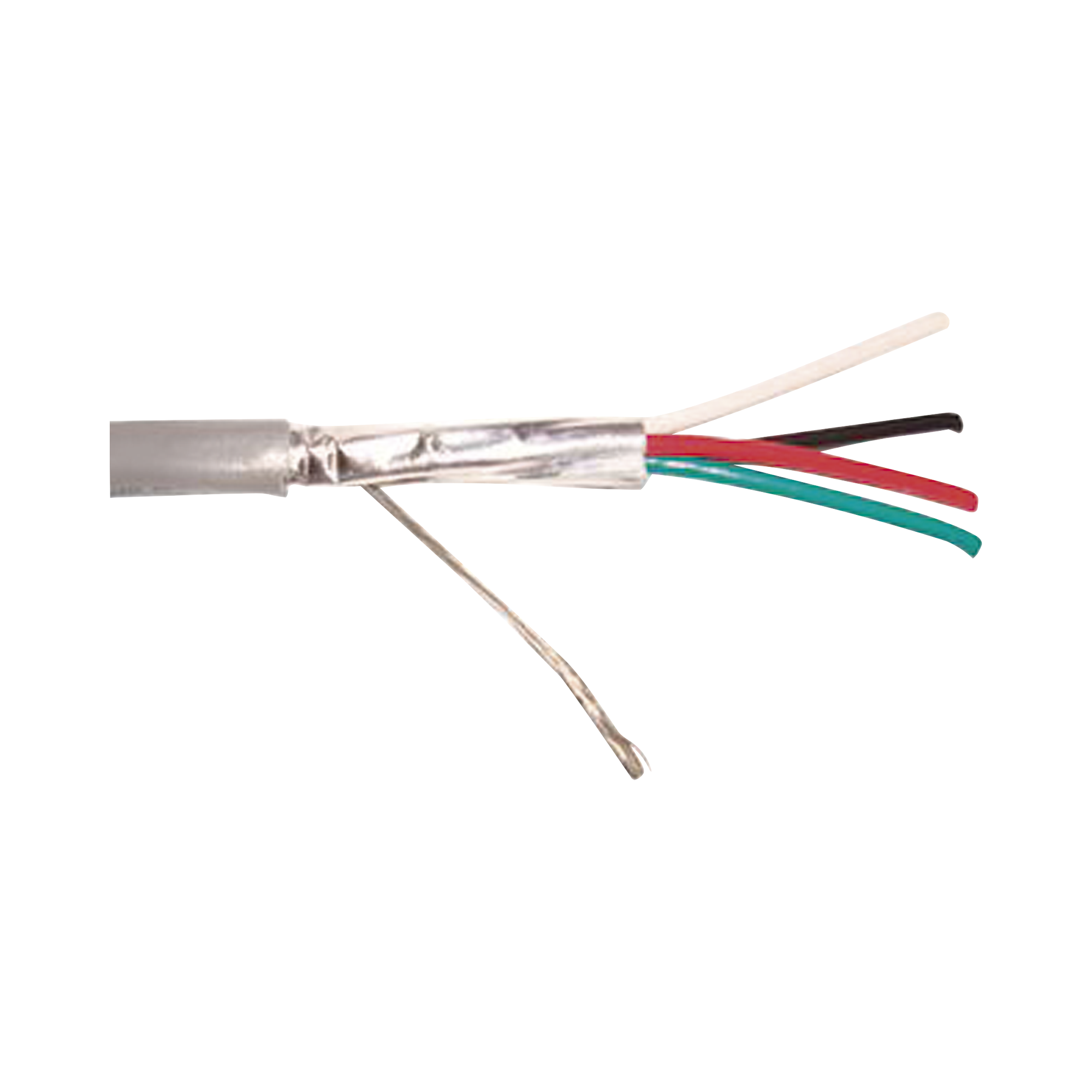 Bobina de cable Viakon 4x18 AWG Calibre 18 Blindado Riser UL 305 Metros Gris - SILYMX