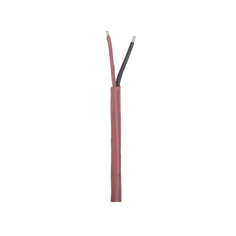 Bobina de 305 metros de Alambre, 2 x 18 AWG, color rojo, FPLR Incendio, Hecho en México - SILYMX