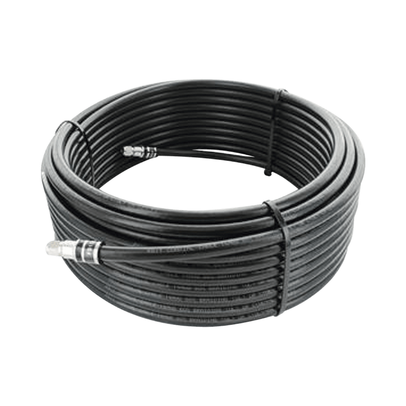 Jumper Coaxial con Cable Wilson-RG11 | Conector F Macho en los extremos | 22.86 metros de longitud. - SILYMX