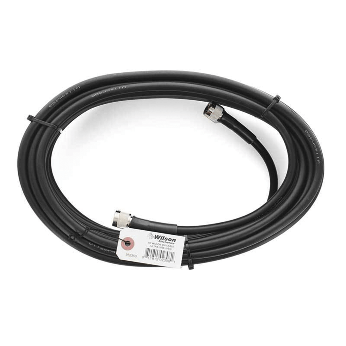 Jumper Coaxial con Cable Wilson-400 | Conector N Macho en los extremos | 18.28 metros de longitud. - SILYMX