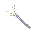 Bobina de Cable Blindado F/UTP de 4 Pares, Z-MAX, Cat6A, Soporte de Aplicaciones 10GBase-T, CM, Color Gris, 305m - SILYMX