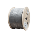 Bobina de Cable Blindado F/UTP de 4 Pares, Z-MAX, Cat6A, Soporte de Aplicaciones 10GBase-T, CM, Color Gris, 305m - SILYMX