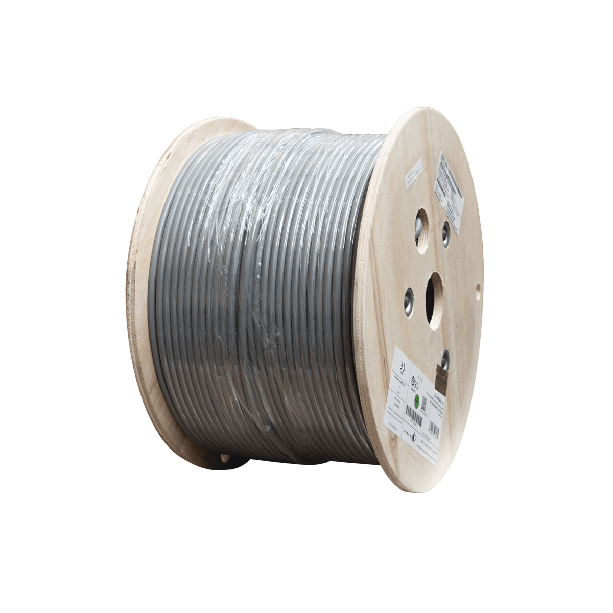 Bobina de Cable Blindado F/UTP de 4 Pares, Z-MAX, Cat6A, Soporte de Aplicaciones 10GBase-T, CM, Color Gris, 305m - SILYMX