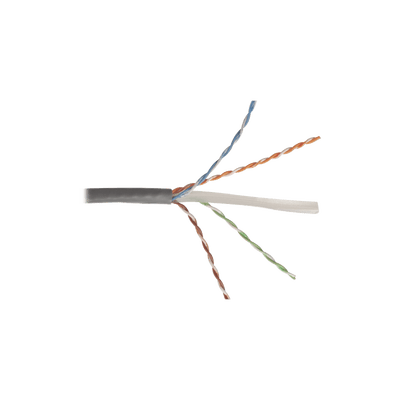 Bobina de Cable UTP Reelex, de 4 pares, Alto Desempeño Cat6, PVC (CM), Color Gris, 23 AWG, 305m - SILYMX
